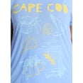 thumbnail image 4 of Terra & Sky Women's Plus Size Cape Cod Graphic Tee with Short Sleeves, Sizes 0X-5X, 4 of 5