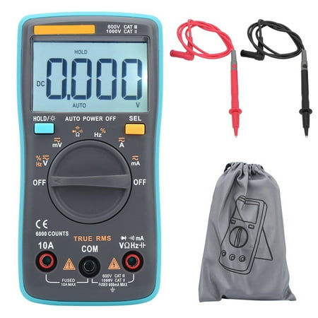 

Electric Tester Automatic Shutdown Easy To Carry Back Clamp Design Digital Multimeter Strong Compatibility Industry For AC DC