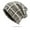 Coffee, variant on Womens Mens Double-Layer Tartan Slouchy Beanie Winter Knit Hat Breathable & Warm Head-Wrapping Cap Unisex Cuffed Hat