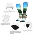 thumbnail image 4 of Saiise Bluey Funny Socks Men Women Boys Kids Adults Novelty Graphic Crew Tube Socks Crazy Design Casual Dress Socks for Sports,Running,Travel, 4 of 7