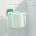 thumbnail image 5 of Cesta de almacenamiento colgante para toallas de baño, cesta colgante para colgar en la pared, portavasos y champú, 3 piezas, 5 of 5