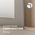 thumbnail image 4 of Eviva Acclaim Transitional Grey Bathroom Vanity Mirror, 4 of 7