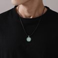 thumbnail image 6 of EUDORA Tetragrammaton Amuleto de Proteccion Tetragrammaton Malachite Necklace for Mens, Pentagram Jewelry Pentacle God Name Amulet Spiritual Gifts for Women, 24" Cord, 6 of 8