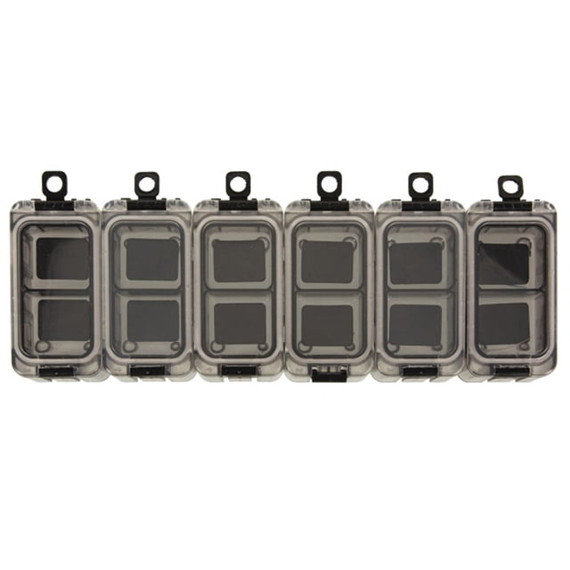 6pcs Small Tackle Box Tackle Organizer Tray with Magnet Fishing Combination Box