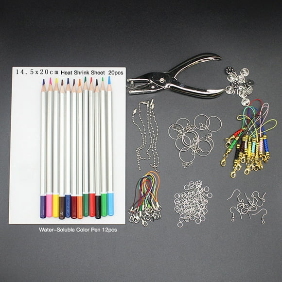 FlyFlise Heat Shrink Plastic Sheet Kit 20pcs Blank Translucent Shrink