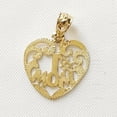 thumbnail image 3 of 14K Yellow Gold #1 MOM Heart Pendant, 3 of 4
