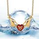 thumbnail image 2 of Collar de mano colgante de amor con collar de cadena ajustable, collar colgante de mano collar para mujer collar de mano buena suerte, 2 of 5