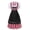 Black, variant on Hzzsbu Women's Wench Dress Outfit Set Adult Dirndl Dress With Apron for Oktobermiss