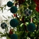 thumbnail image 5 of Adornos de baile navideños de terciopelo flocado de 6 cm Decoraciones colgantes multicolores | Decoración de chimenea con árbol de ventana | Esferas de peluche decorativas | Pack de 12 | Navidad, 5 of 6