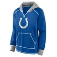 thumbnail image 2 of Women's Logo Athletic Royal Indianapolis Colts Boom Fleece Pullover V-Neck Hoodie, 2 of 3