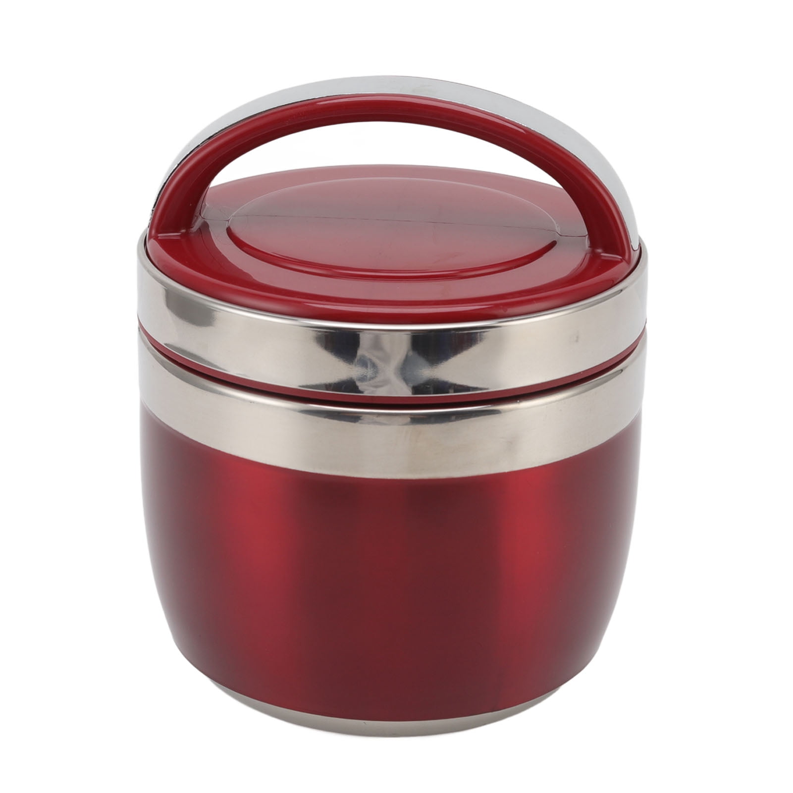 Insulated Lunch Box, 1.5L Vacuum Lunch Box 304 Stainless Steel Insulated Food Container Portable Bento Box for Office Worker[red]