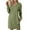 01 Green, variant on Women's Long Sleeve Mini Dress - Loose V Neck Pullover Fall Winter Tunic Sweatshirt Dresses with Pockets