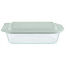 Pyrex Deep Glass Baking Dish with Lid, 7 x 11"