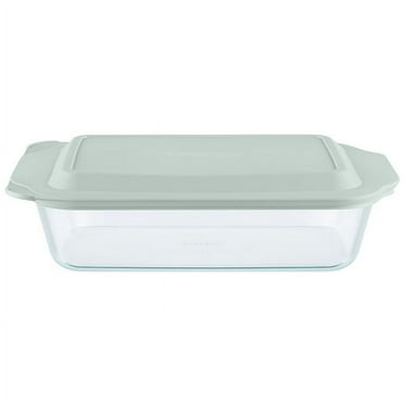 Pyrex Deep Glass Baking Dish with Lid, 7 x 11"
