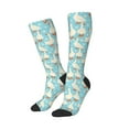 thumbnail image 2 of Balery White Geese And Flower Fun Novelty Socks Men'S Women'S Crew Socks Funny Crazy Novelty Socks Quirky And Cool Socks, 2 of 9