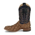 thumbnail image 3 of Justin Men's Ocean Front Exotic Pirarucu Western Boot Broad Square Toe Tan 12 D(M) US, 3 of 7