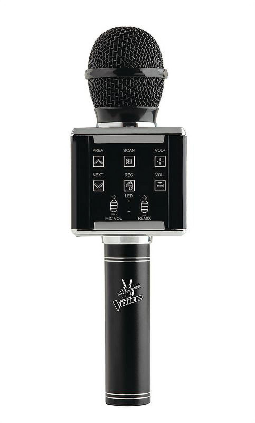 The Voice Champ Deluxe Karaoke Microphone Speaker, Black