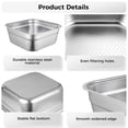 thumbnail image 4 of Stainless Steel Square Colander and Basin Set – Multi-Functional Kitchen Dish Tub for Sink, Kitchen Basket with Uniform Drainage Holes for Efficient Rinsing, Ideal for Food Prep and Storage, 4 of 6