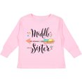 thumbnail image 3 of Inktastic Middle Sister- dots and arrow Girls Long Sleeve Toddler T-Shirt, 3 of 5