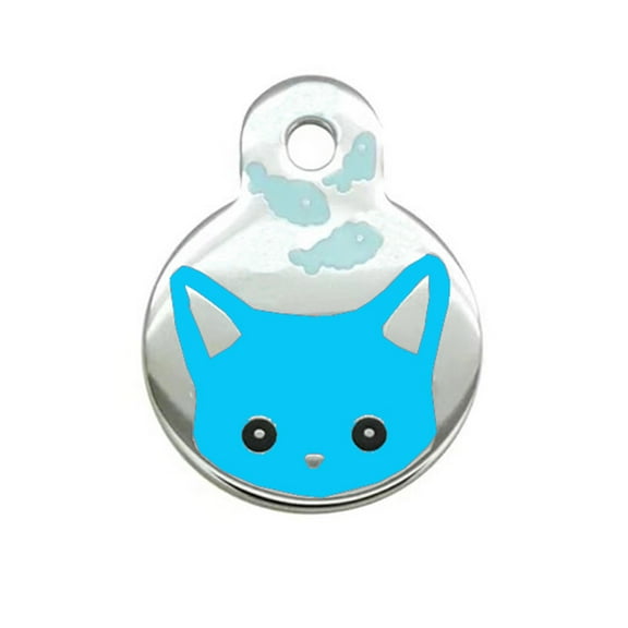 Personalized Vet Recommended Pet ID Tag - Engraved with Your Address and Phone Number, 25mm Size, Stylish Shapes and Colors for Dogs and Cats