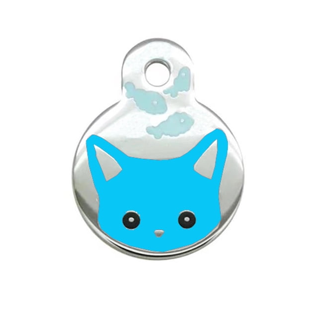 Xihbxyly Placa de Identificación Personalizada para Mascotas, Varias Formas y Colores, Diseño Moderno y Atractivo, Dirección y Número de Teléfono Grabados, Ideal para Perros y Gatos, 25 Mm de Diámetr