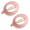 Pink, variant on French Amie Mini Circle 1 ¼” Hair Clip - Snap Tige Boule Women Barrette Set Of 2 (Pink)