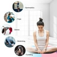 thumbnail image 6 of Gymnastics Mat 10'x4'x2" Foldable Tumbling Mats with Carrying Handles Four Fold Thick Exercise Mat for Home Aerobics Stretching Yoga, Purple & Pink & Blue & Green, 6 of 8