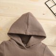thumbnail image 5 of HCNTES Toddler Boy Winter Clothes 3-6 Month Boy Clothes Winter Baby Boys Girls Long Sleeve Hooded Romper Tops Solid Pants Outfit Set 2PCS Clothes Baby Winter Clothes, 5 of 7