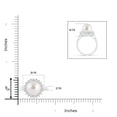 thumbnail image 4 of Angara South Sea Cultured Pearl Ring with Floral Halo in 925 Sterling Silver for Women | June Birthstone Jewelry for Her, 4 of 8