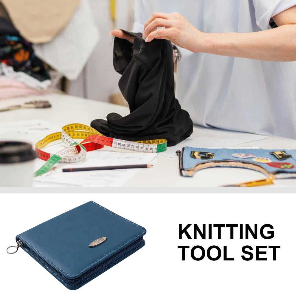 Youthyao Circular Knitting Needle Set with Crochet Hook, Zippered1eatherCase