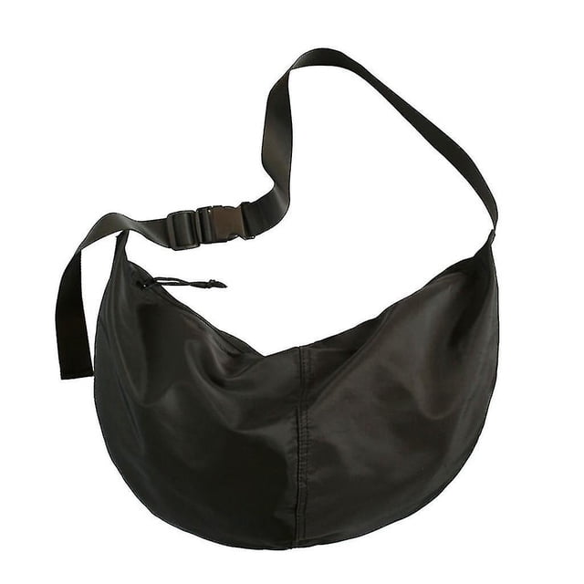Bolso grande de nailon con forma de bola de masa bandolera unisex con correa ajustable