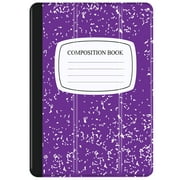 iPad Mini 4 Case - Slim Lightweight Shell Smart Cover Stand, Hard Back Protection with Auto Sleep Wake for Apple iPad Mini 4 2015 Release (Composition Book Purple)