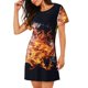 thumbnail image 2 of Balery Tennis Ball In Fire1 Camisón de manga corta con cuello redondo para mujer, cómodo y elegante., 2 of 6