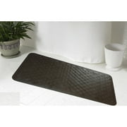 Rubber bath tub mat in Brown, size 28" long x 16" wide