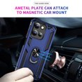 thumbnail image 6 of ELEHOLD Hybrid Rugged Case for Motorola Moto G Stylus 5G (2025) Full Body Protection with Metal Magnetic 360° Rotating Ring Holder Kickstand Shockproof Heavy Duty Case for Moto G Stylus 5G (2025),Blue, 6 of 6