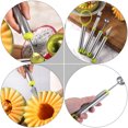 thumbnail image 5 of LITINKIMI 4Ud Utensilios De Cocina Para Esculpir Con Mango Verde Y Acero Inoxidable, 5 of 5