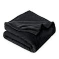 thumbnail image 1 of Bare Home Microplush Fleece Blanket - 300 GSM - Fuzzy Microfleece - Soft & Plush - Throw/Travel, Black, 1 of 5