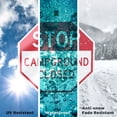thumbnail image 5 of Stop Campground Closed (10 Pack) 10 inch X 10 inch Octagon Plastic Signs with Aluminum Mounting Stakes Weather Resistant UV Protected for Workplace Private Property and Construction, 5 of 8