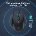 thumbnail image 4 of Bluetooth wireless mouse 2.4G mouse gamer 4000 DPI Optical Sensor 6 Mute Buttons For MacBook Tablet Laptop PC gaming mouse, 4 of 6