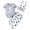 Style E, variant on GYRATEDREAM Baby Boy Clothes Newborn Boy Outfit Print Romper Long Pants Hat 3PCS Infant Clothes Set, Size 9-12M