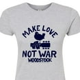 thumbnail image 3 of Woodstock - Make Love Not War - Juniors Fitted Graphic T-Shirt, 3 of 5