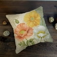 thumbnail image 2 of asddcavvf And Linen Pillowcase Flower Cushion Green Flower Leaf Cushion Sofa Living Room Cushion Cover Extra Long Pillowcase Working Wheels Pillowcase Zip Pillowcase, 2 of 3