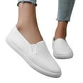 thumbnail image 4 of Shoes for Women,Casual Shoes Fashionable Unisex On Lace Up Flat Comfortable Canvas Sneakers For Daily Wear With Jeans And Casual Pants,Walking Shoes(Size:8.5), 4 of 9