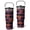 Black, variant on Retro Horror Themed 30oz Tumbler - Triple Insulated Leak Proof Cup with Handle and Straw