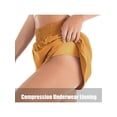thumbnail image 4 of SAYOO Solid Color Athletic Shorts with Compression Underwear Lining, Pockets, 4 of 9