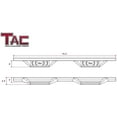 thumbnail image 2 of TAC Sidewinder Running Boards Fit 2019-2025 Silverado/Sierra 1500 | 2020-2025 Silverado/Sierra 2500/3500 Double Cab (Exclude 2019 LD and Limited Models) Truck 4” Drop Texture Black Side Bars Armor, 2 of 7