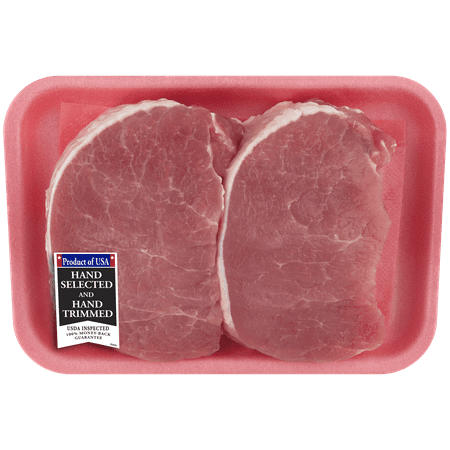 Pork Center Cut Loin Chops Thick Boneless, 0.8 - 2.0 lb ...