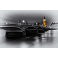 thumbnail image 2 of Brown,Victoria 14x11 Gold Ornate Wood Framed with Double Matting Museum Art Print Titled - London Selective Bridge and Big Ben, 2 of 4
