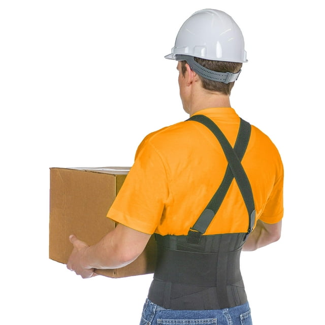 Soporte para espalda BraceAbility Work con tirantes y tirantes, 2XL