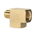thumbnail image 1 of Elbow Brass Pipe Adapter, Anti-Corrosion Solid 3 Way Brass Pipe Fitting Durable 1/8in NPT Male Thread  For Auto Modification, 1 of 8